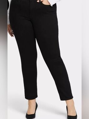 NWT NYDJ Sheri Slim Plus SZ Stretch 5 Pocket Jean Black Size 22W